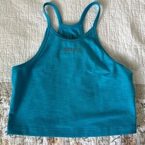 Nobull Neon Blue Crop Tank